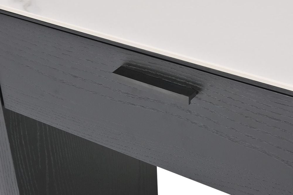 Como 2 Drawer Hall Table - Black