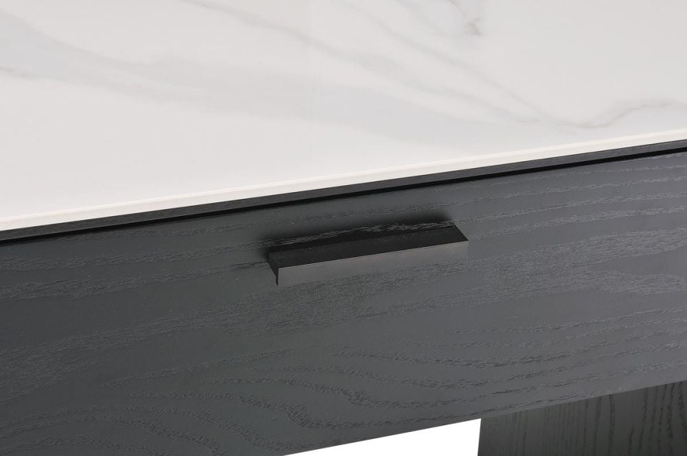 Como 2 Drawer Hall Table - Black