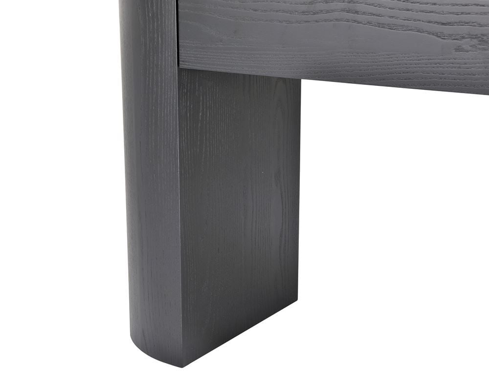Como 2 Drawer Hall Table - Black