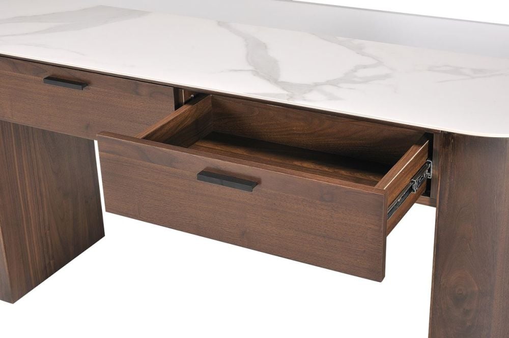 Como 2 Drawer Hall Table - Walnut