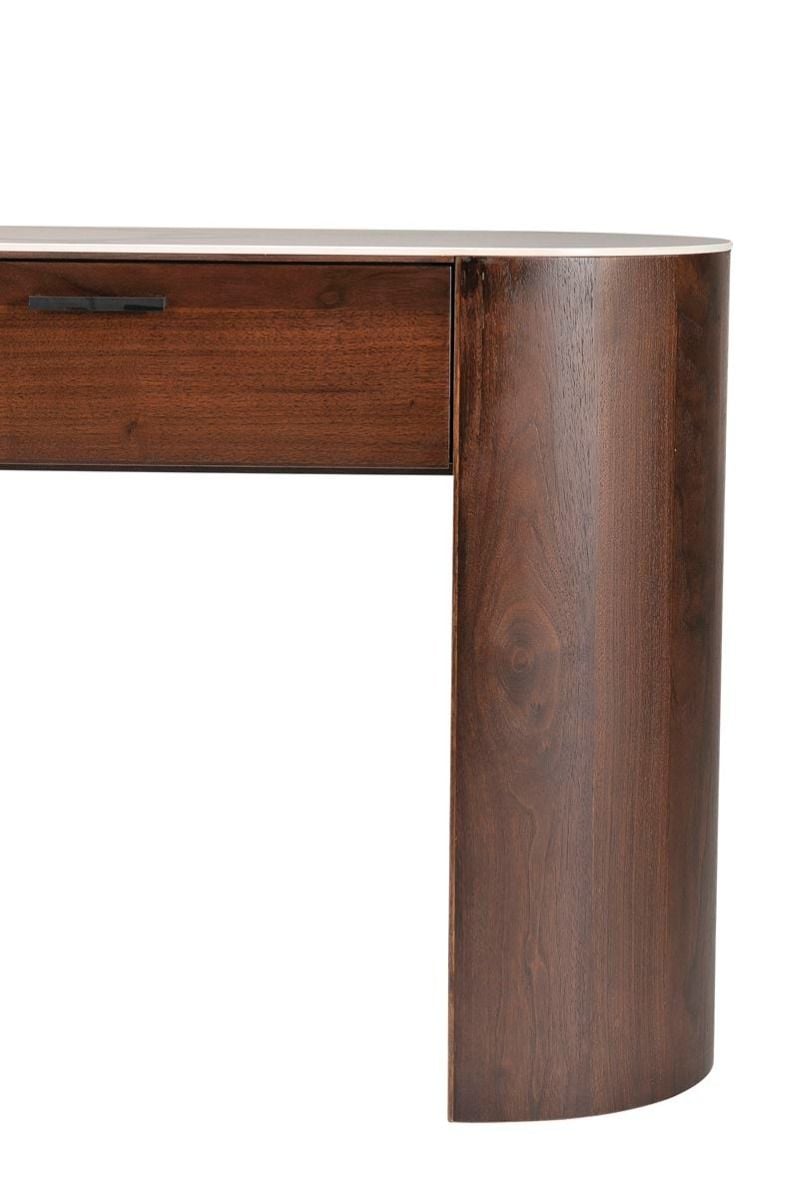 Como 2 Drawer Hall Table - Walnut