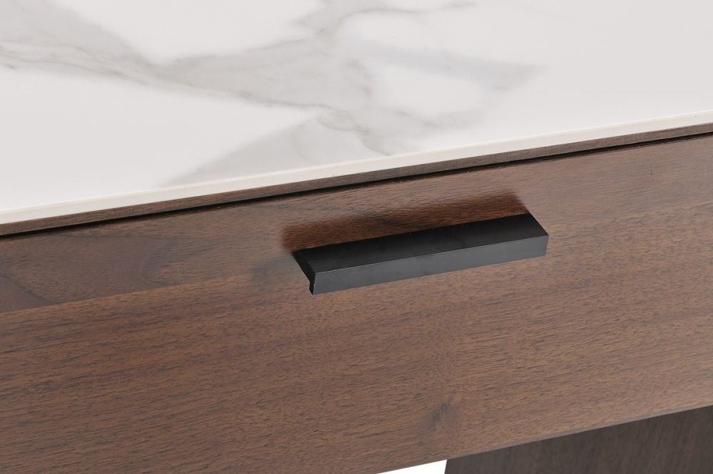 Como 2 Drawer Hall Table - Walnut