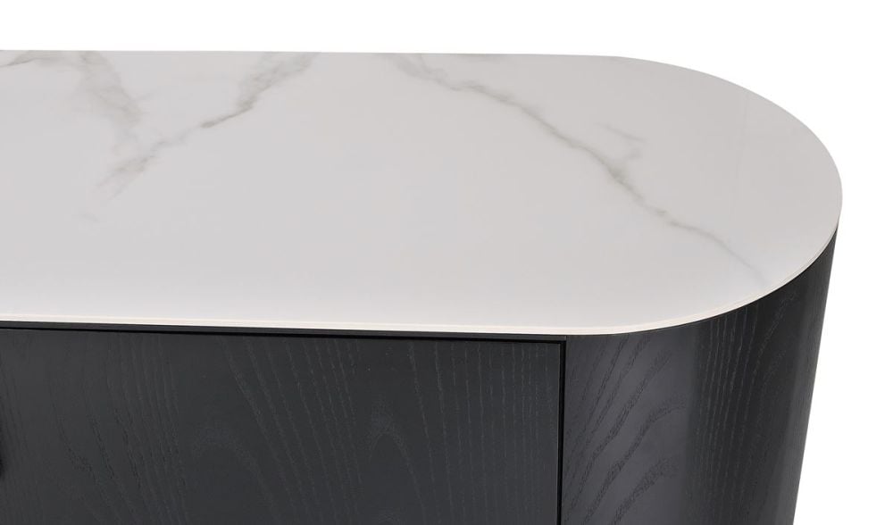 Como 4 Door Buffet - Black