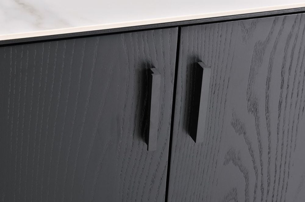 Como 4 Door Buffet - Black