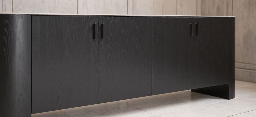 Como 4 Door Buffet - Black
