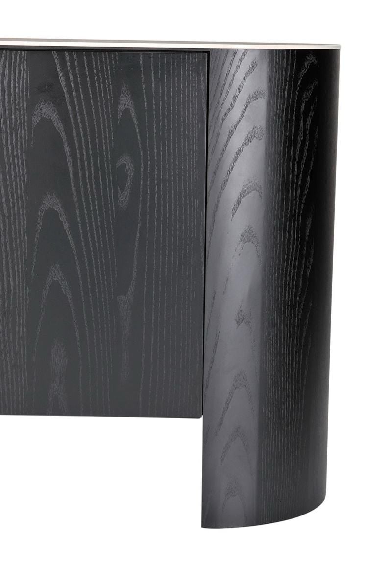 Como 4 Door Buffet - Black