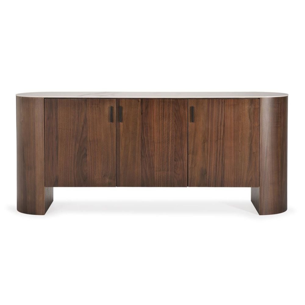 Como 3 Door Buffet - Walnut