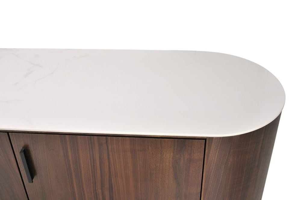 Como 3 Door Buffet - Walnut