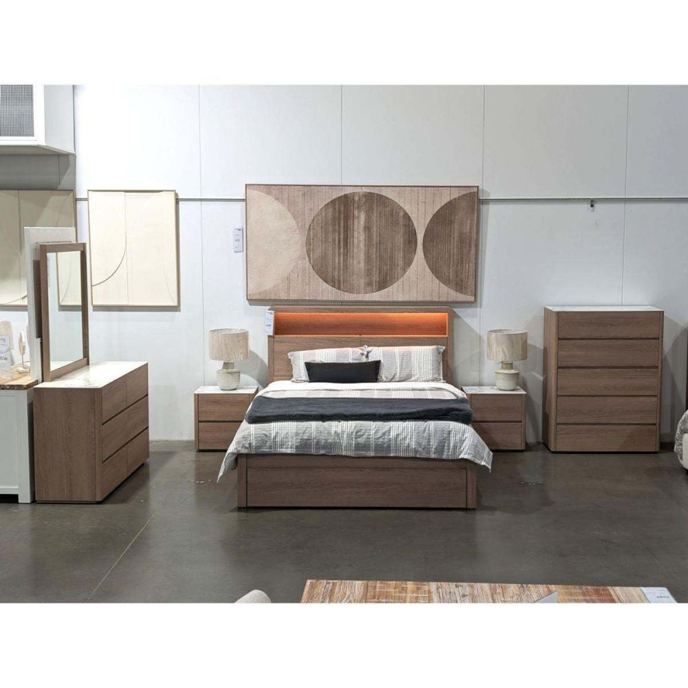 Barina 4 Piece Queen Bedroom Suite With Tallboy