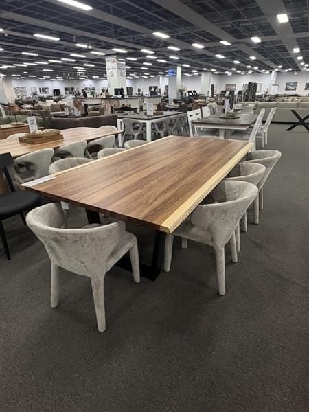 Evandale 2400 Dining + 8 Boris Dining Chairs