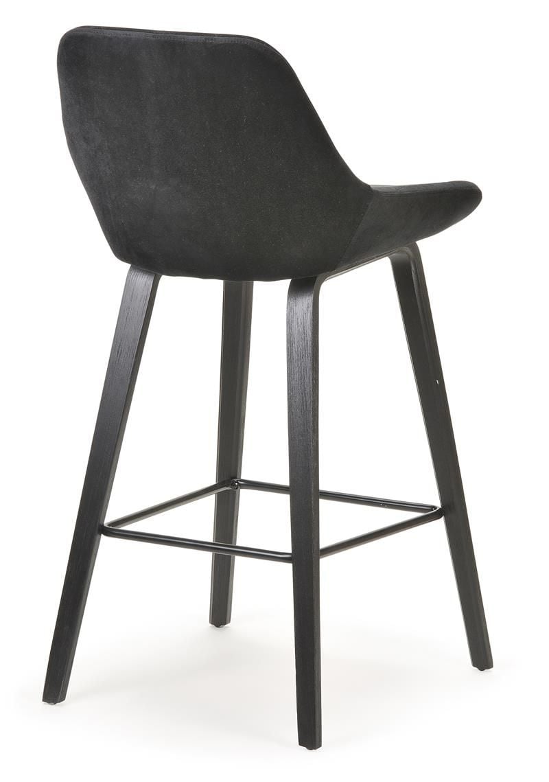 Ella Bar Stool - Black Velvet