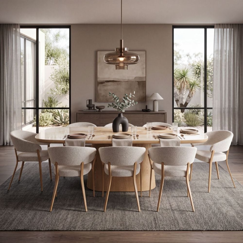 Evoke 2400 Dining Table - Natural Ash