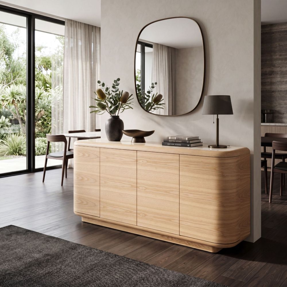 Evoke 4 Door Buffet - Natural Ash