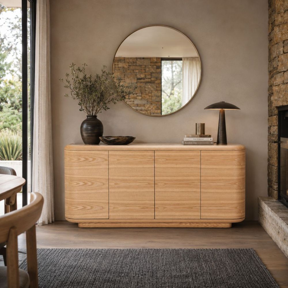 Evoke 4 Door Buffet - Natural Ash