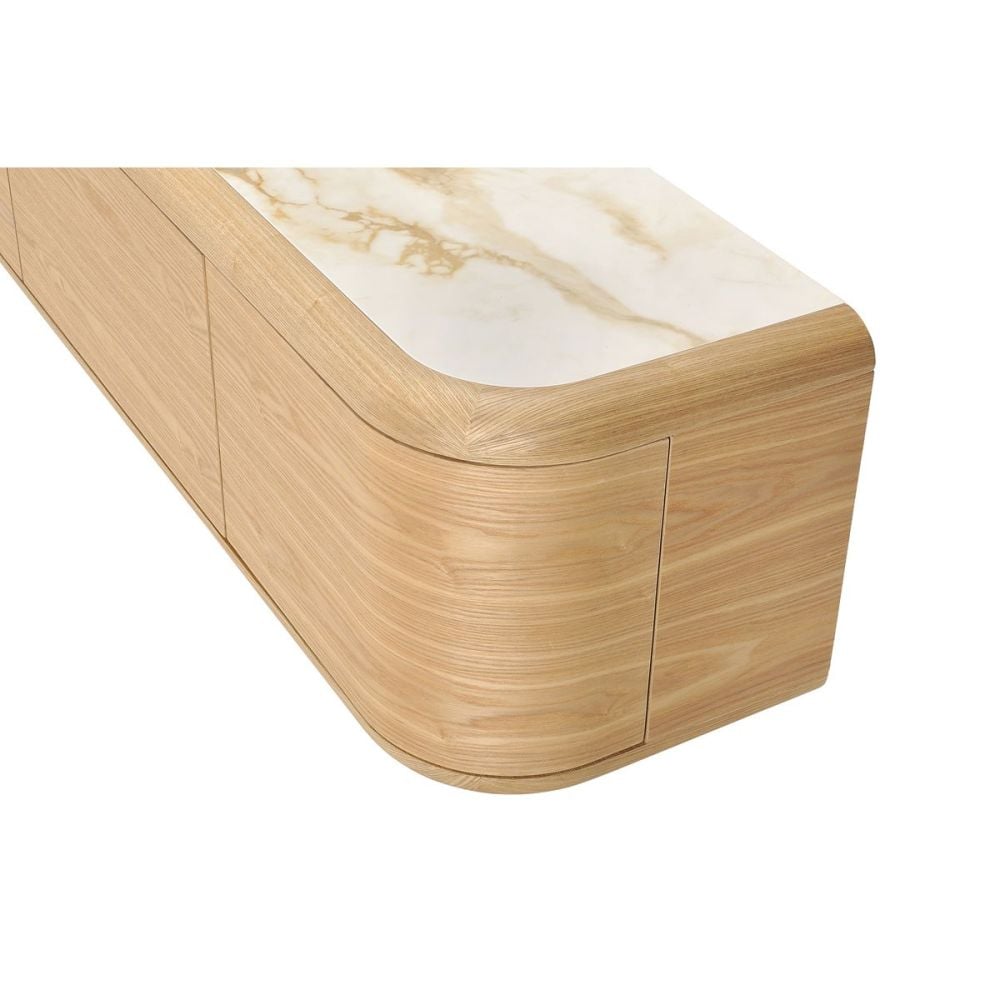 Evoke 2100 Entertainment Unit - Natural Ash