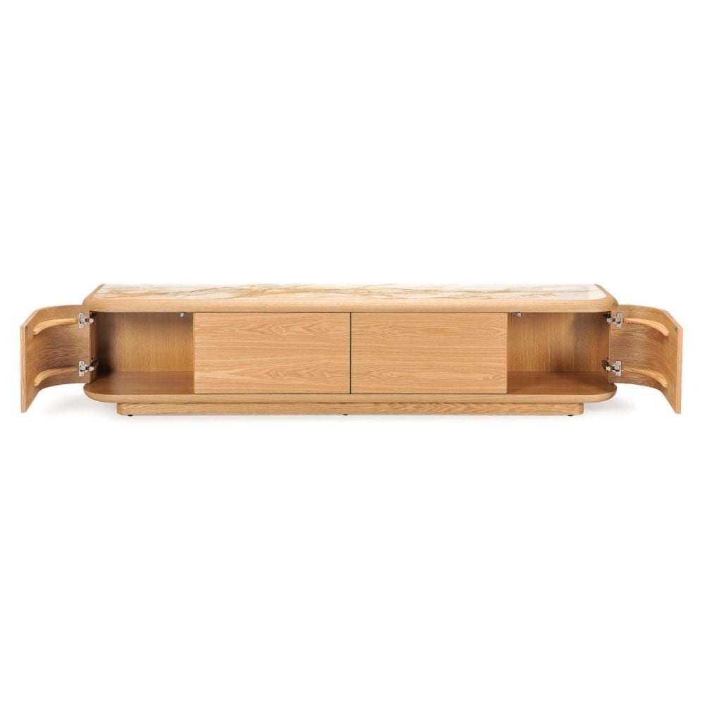 Evoke 2100 Entertainment Unit - Natural Ash