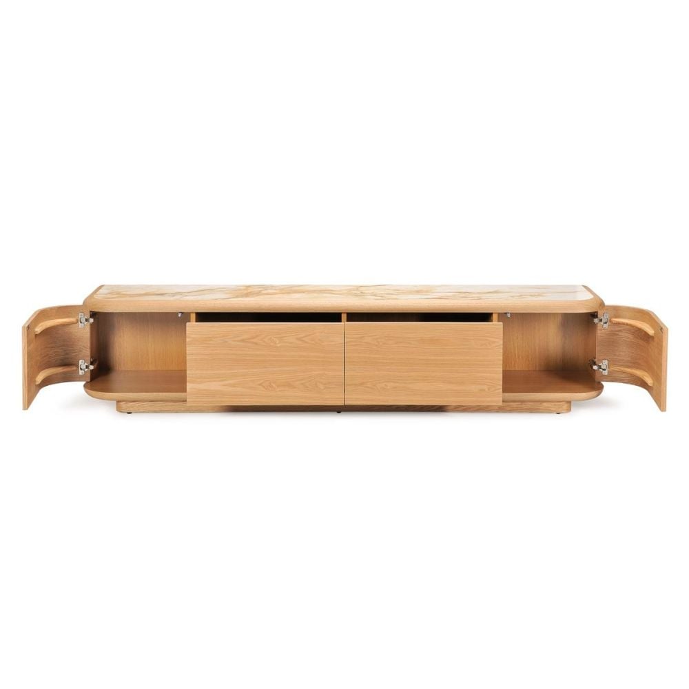 Evoke 2100 Entertainment Unit - Natural Ash