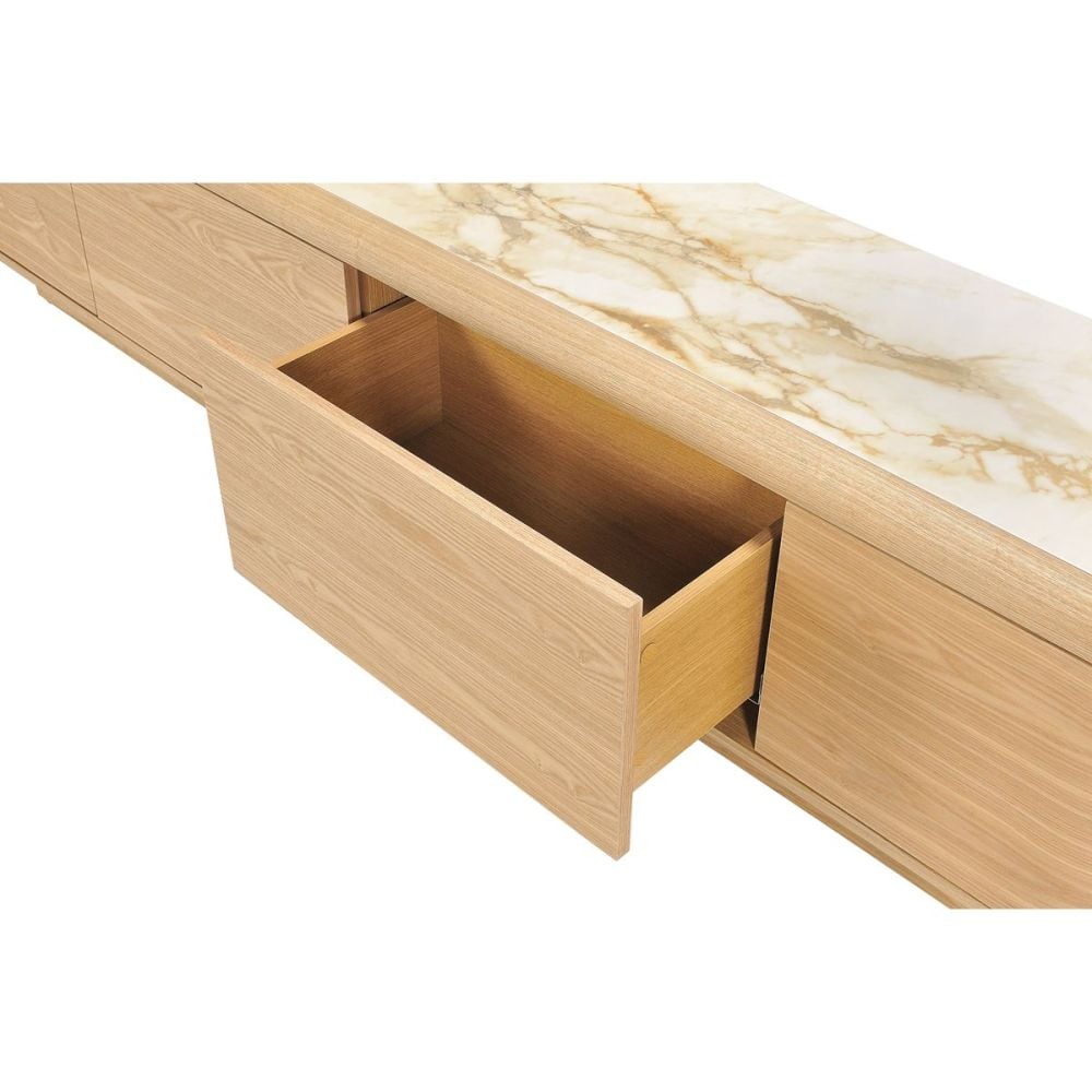 Evoke 2100 Entertainment Unit - Natural Ash