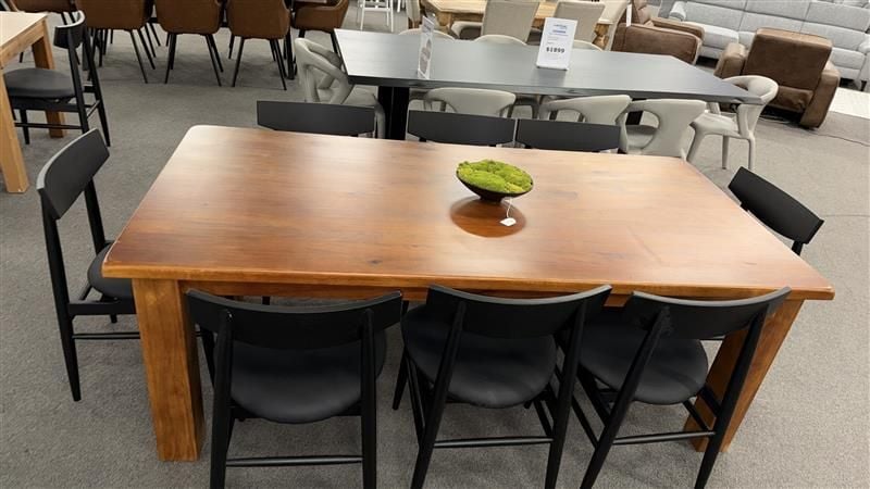 Clearance - Kimberley 2100 dining Table + 8X Bergen Dining Chairs