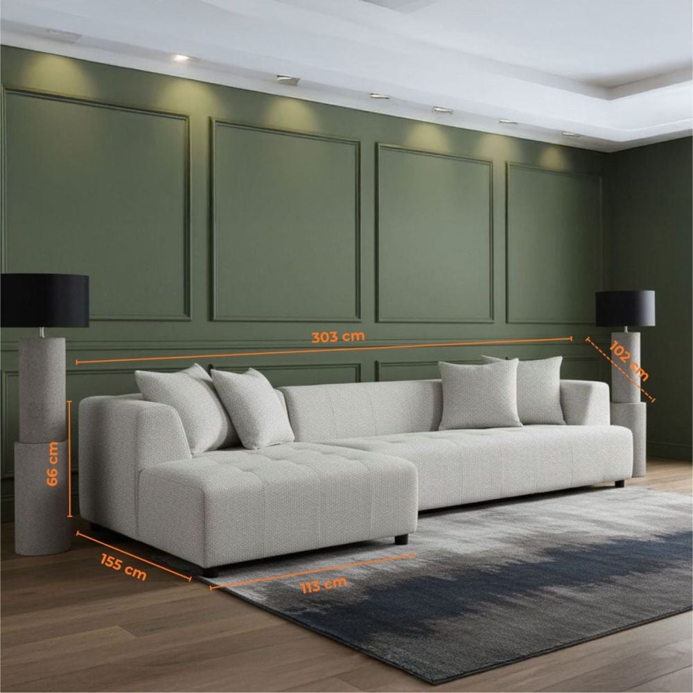 Holly 4 Seater Chaise Sofa