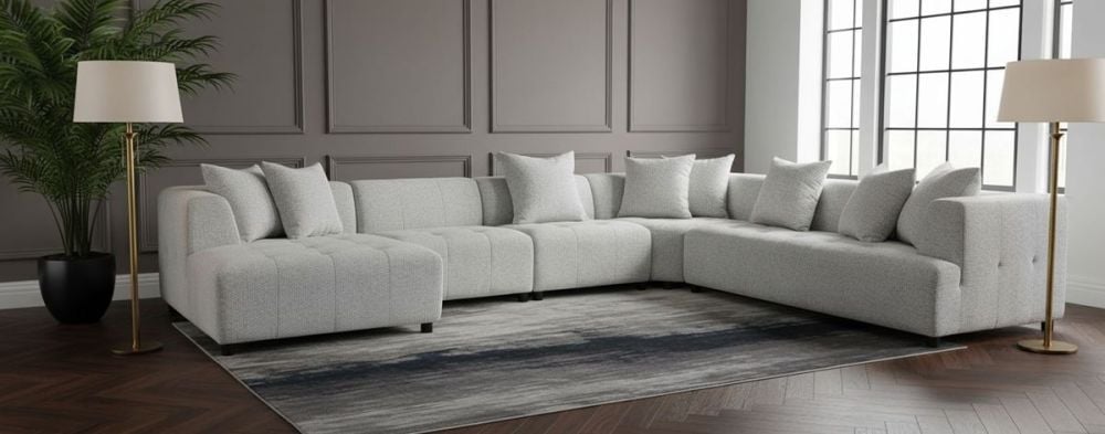 Holly 7 Seater Corner Chaise Suite - LAF Chaise