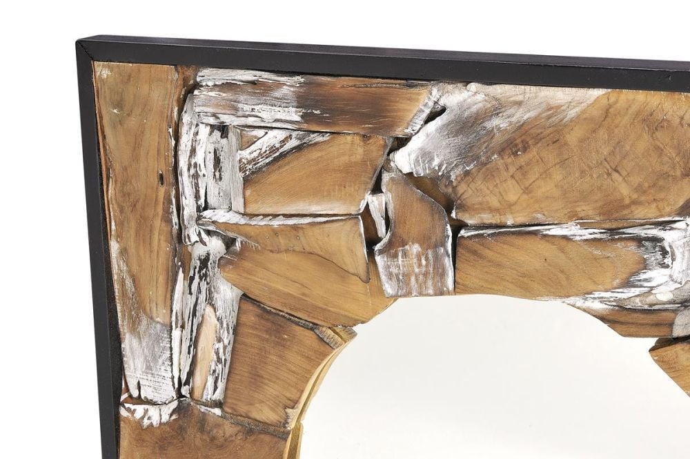 Jabir 700 Grey Wash Abstract Mirror
