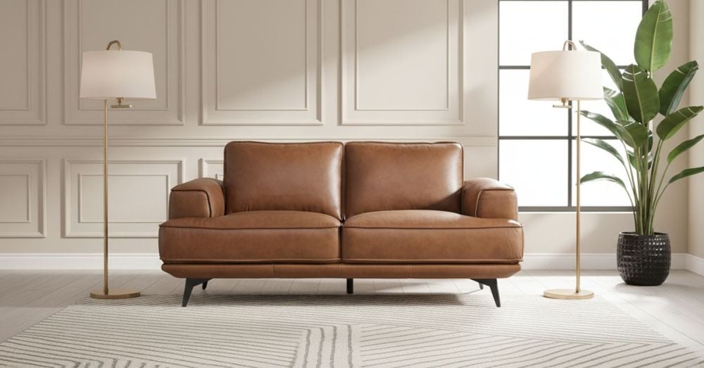 Jersey 2.5 Seater sofa - Vintage Chocolate Leather