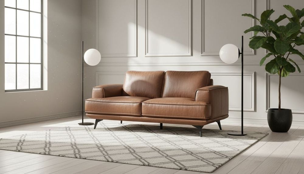 Jersey 2.5 Seater sofa - Vintage Chocolate Leather