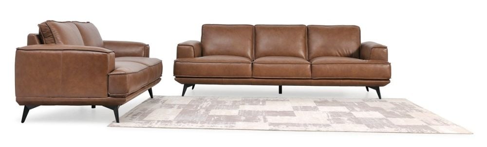 Jersey 3.5 Seater Sofa - Vintage Chocolate Leather