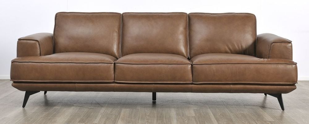 Jersey 3.5 Seater Sofa - Vintage Chocolate Leather