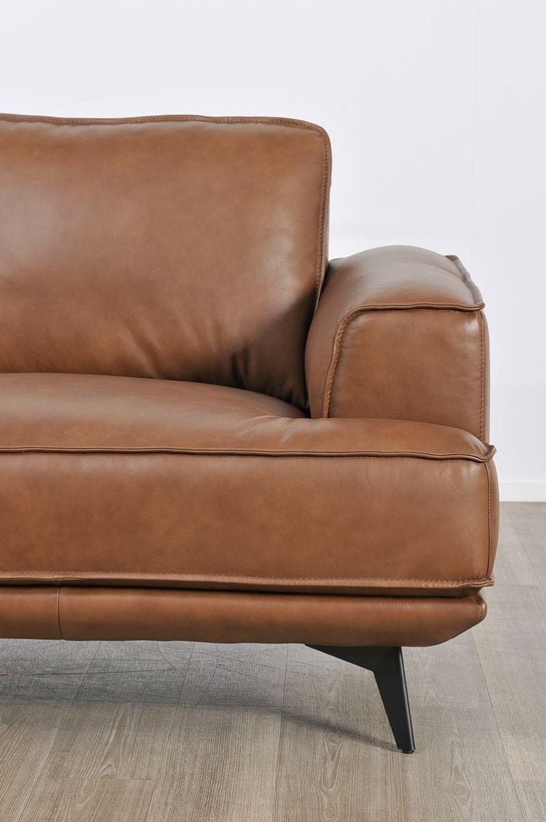 Jersey 3.5 Seater Sofa - Vintage Chocolate Leather