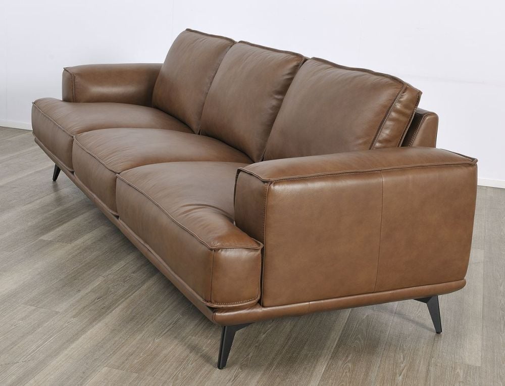 Jersey 3.5 Seater Sofa - Vintage Chocolate Leather