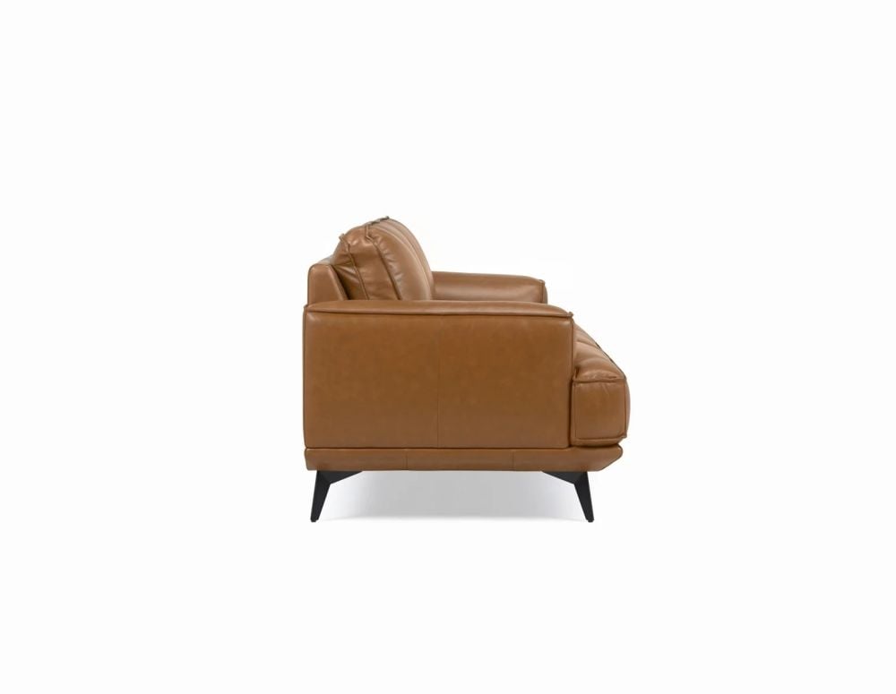 Jersey 2.5 Seater Sofa - Camel Brown Leather