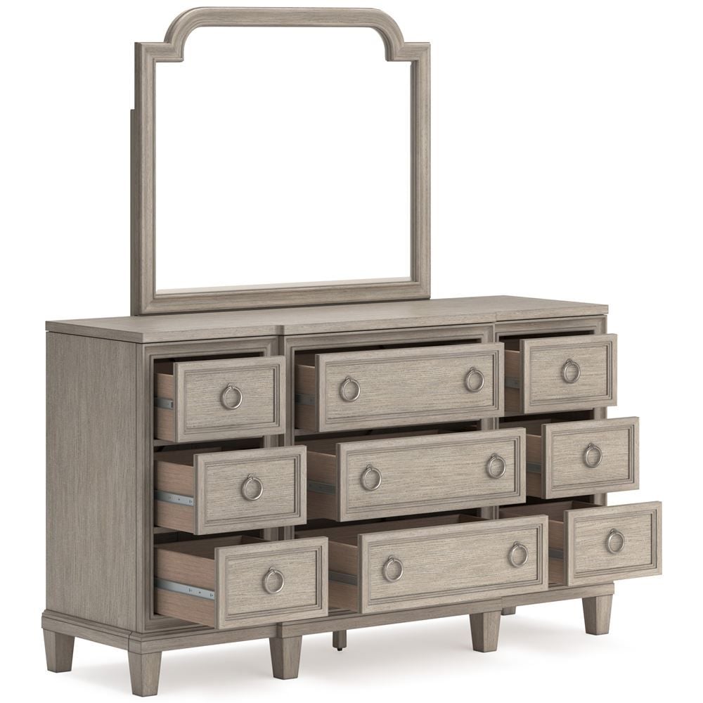 Jorlaina Dressing Table & Mirror