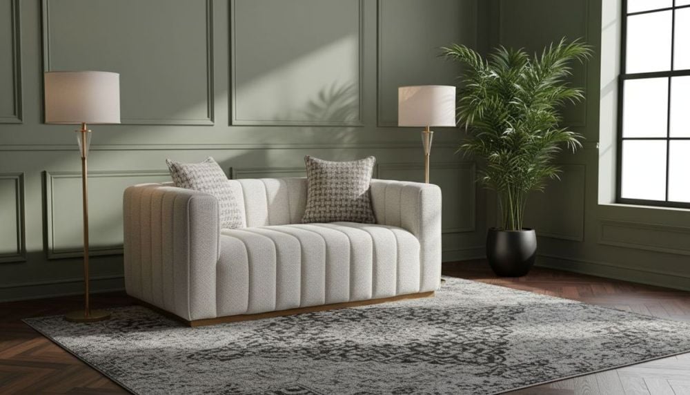 Langham 2 Seater Sofa - Linen