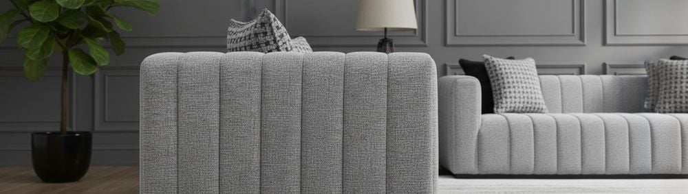 Langham 3 + 2 Seater Sofa Suite - Grey