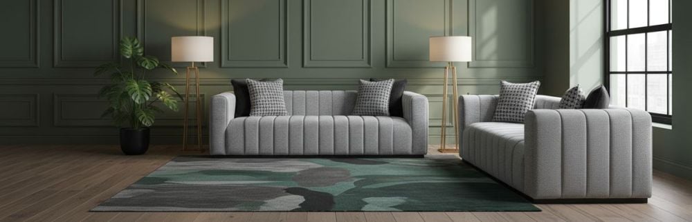Langham 3 + 2 Seater Sofa Suite - Grey