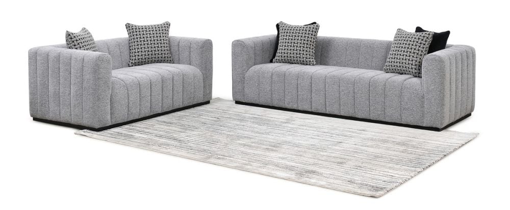 Langham 3 + 2 Seater Sofa Suite - Grey