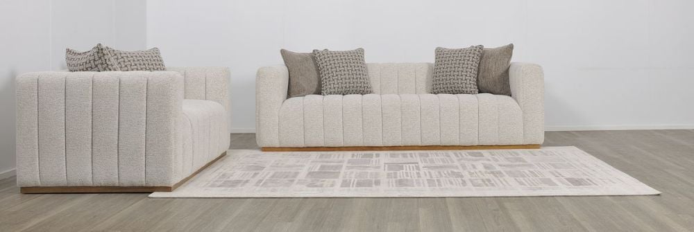 Langham 3 + 2 Seater Sofa Suite - Linen