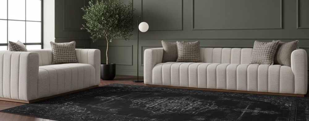 Langham 3 + 2 Seater Sofa Suite - Linen