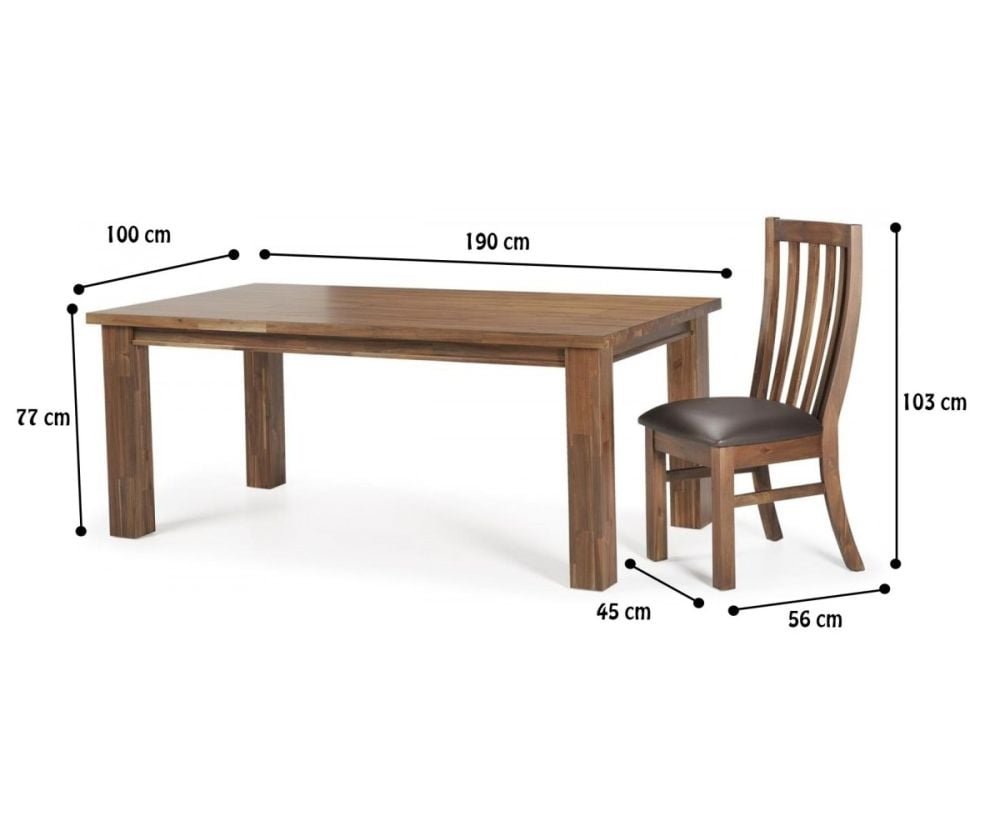 Lawson 1900 Table + 6 Lawson Dining Chairs