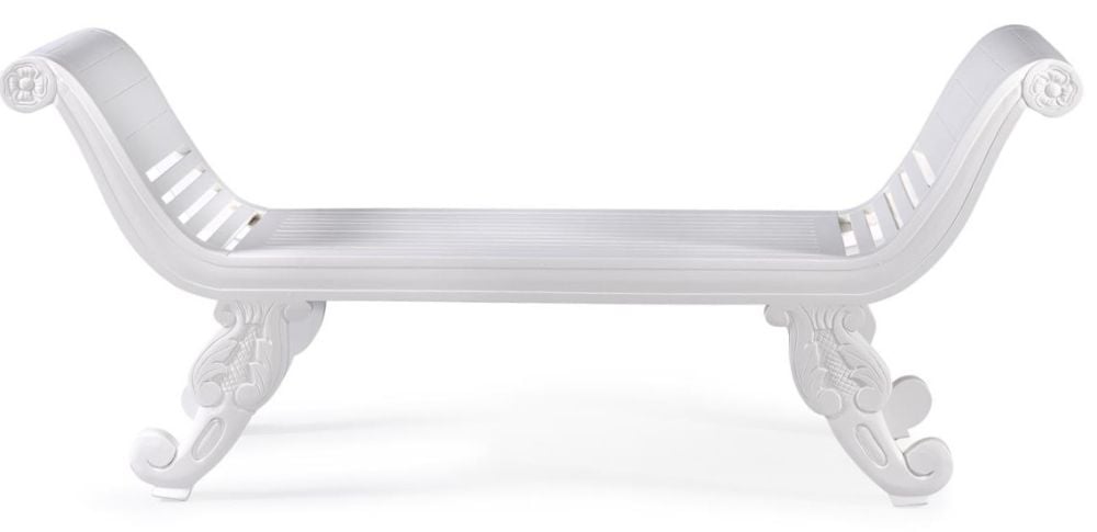 Cleopatra Bench - White