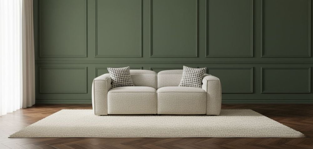 Marko 2 Seater Recliner Sofa - Shale