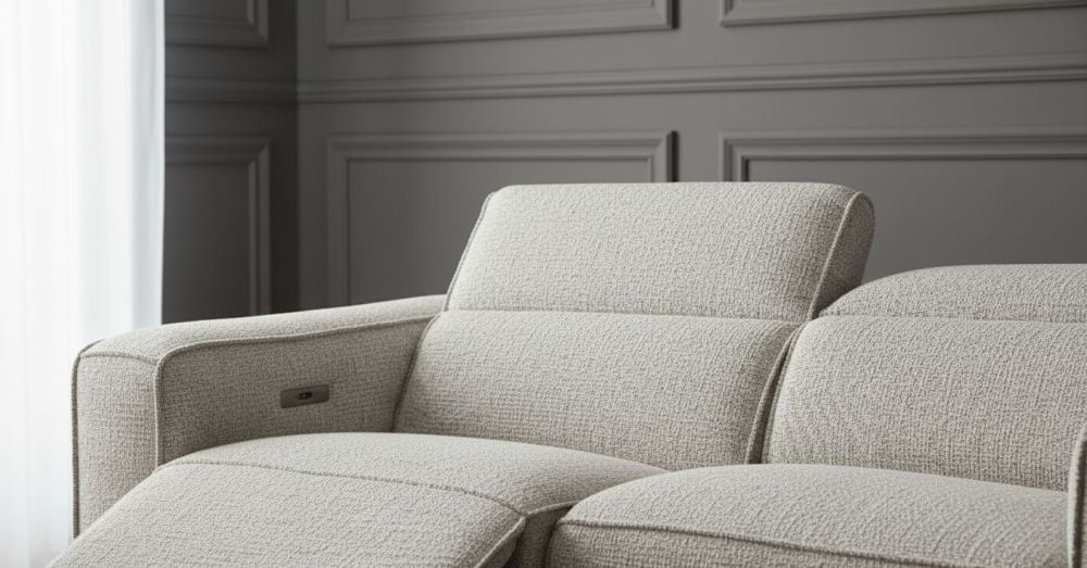 Marko 2 Seater Recliner Sofa - Shale