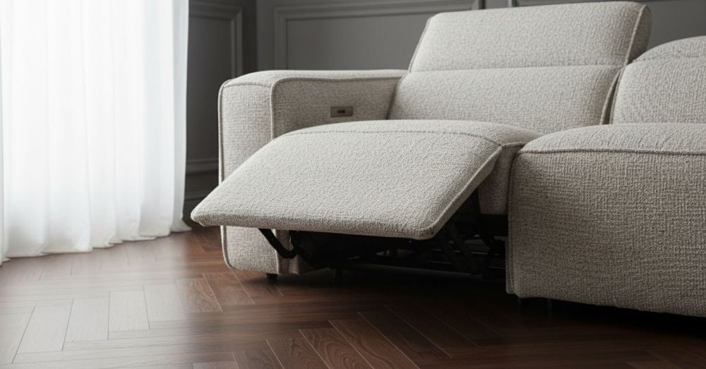 Marko 2 Seater Recliner Sofa - Shale
