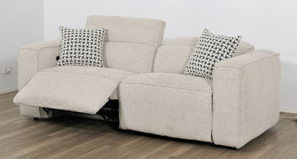 Marko 2 Seater Recliner Sofa - Shale