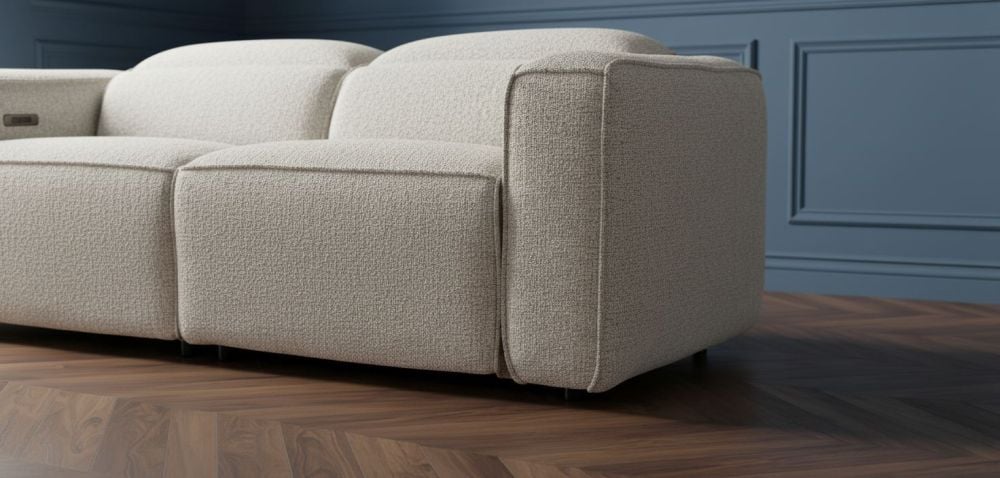 Marko 2 Seater Recliner Sofa - Shale