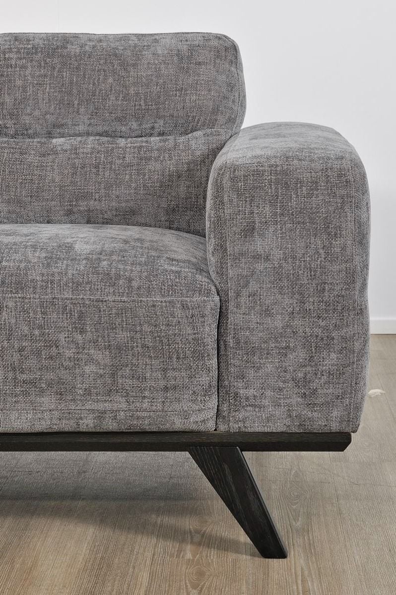 Matera 2 Seater - Caviar Fabric - Ebony Leg