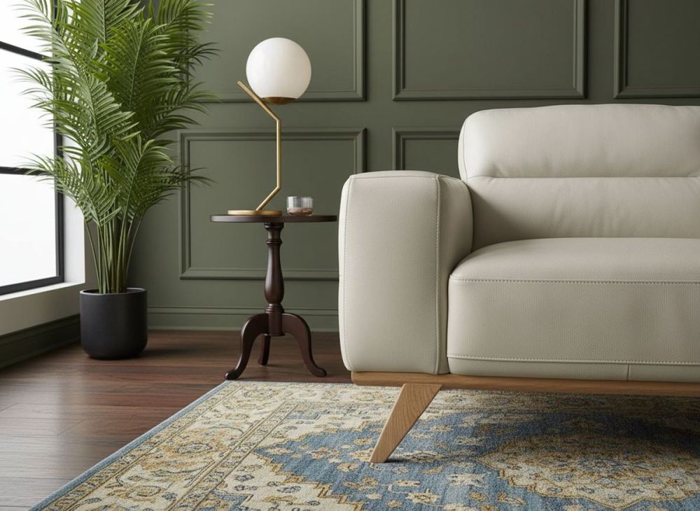 Matera Armchair - Light Grey Leather