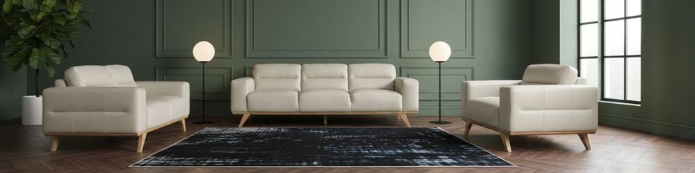 Matera Armchair - Light Grey Leather